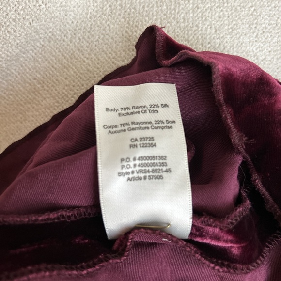 Wilfred womens deep burgundy velvet dress size medium BNWT - Picture 6 of 6